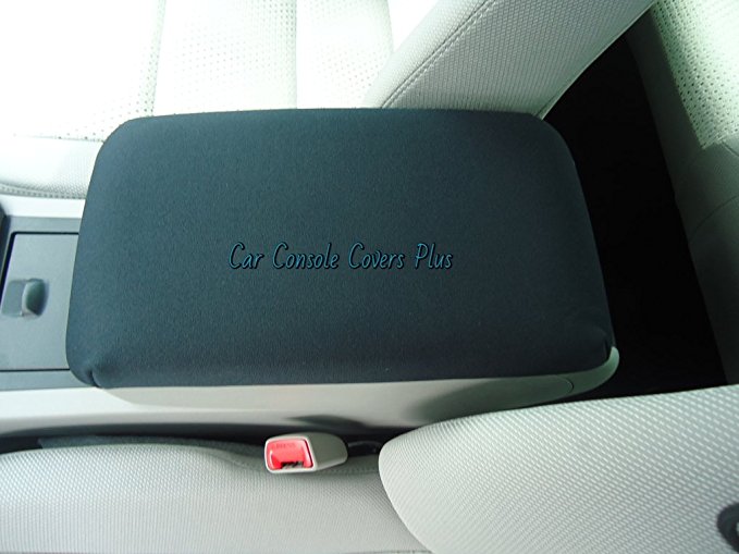 Car Console Covers Plus Custom Fits Toyota 4Runner SUV 2016-2018 Neoprene Center Armrest Console Lid Cover Black