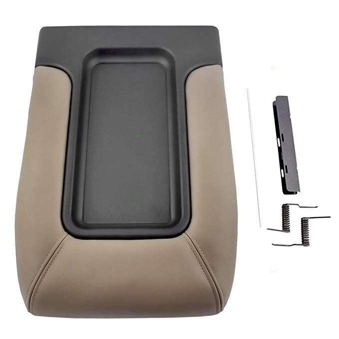 Tan Center Console Lid Repair Kit Replacement for Chevrolet GMC Cadillac Pickup Truck SUV 19127366