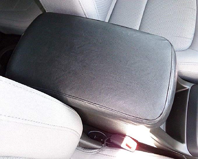 Car Console Covers Plus Custom Fits Infiniti JX35 Luxury Vehicle 2013-2014 Faux Leather Center Armrest Cover For Center Console Lid