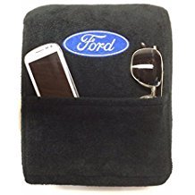 Fits Ford Truck F150 F250 Select Models with Bucket Seat 2014-2018 Officially Licensed Ford Embroidered Truck Armrest Cover for Center Console Lid. Your Console Must Match Both Photos Shown Black