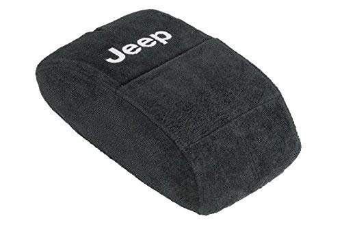 Fits All Jeep Grand Cherokee 2010-2014 Officially Licensed Jeep Embroidered Auto Armrest Cover For Center Console Lid Black