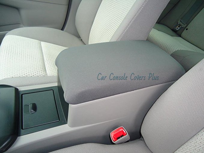 Car Console Covers Plus Fits Toyota 4Runner SUV 2010-2013 Neoprene Center Armrest Cover for Center Console Lid Made in USA Gray